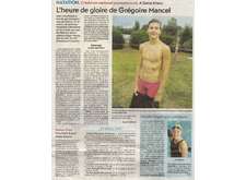 Article de presse - L'heure de gloire de Grégoire Mancel
