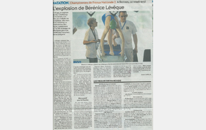 Article de Presse N2 à Rennes - Bilan Bérénice super championne !