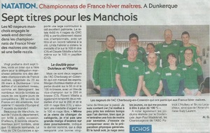 Article de presse - Chpts France maitres  Dunkerque