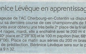 Article de Presse - Championnats de Schiltigheim 4ème Jour