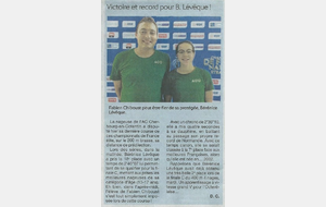 Article de Presse - Championnats de Shiltigheim - 5ème jour