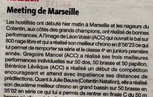 Article de presse - Meeting de Marseille