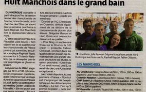 Article de presse - 8 manchois dans le grand bain