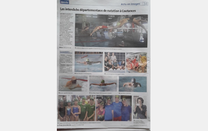 Les interclubs départementaux de natation à Coutances