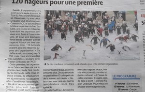 Lu dans la presse : 120 nageurs pour une première Rad'eau libre