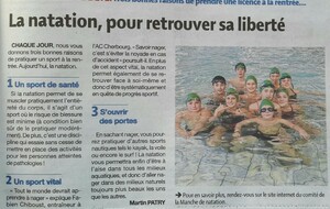 Lu dans la presse : La natation pour retrouver sa liberté