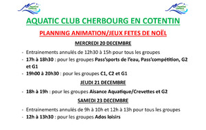 Entrainements des f&amp;#234;tes de fin d'ann&amp;#233;e!