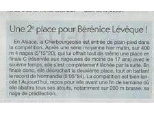 Article de presse Championnats de France Elite (suite) - Schiltigheim