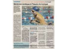Article de presse - Bérénice à l'heure olympique !