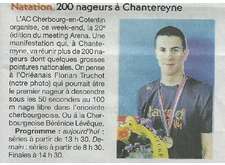 Article de presse - 200 nageurs à Chantereyne
