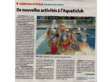 Article de presse - De nouvelles activités à l'Aquaticlub