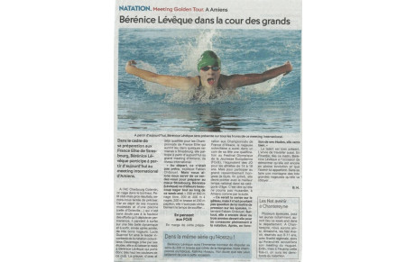 Article de Presse - Golden Tour 2017 &quot;Camille Muffat&quot; d'Amiens