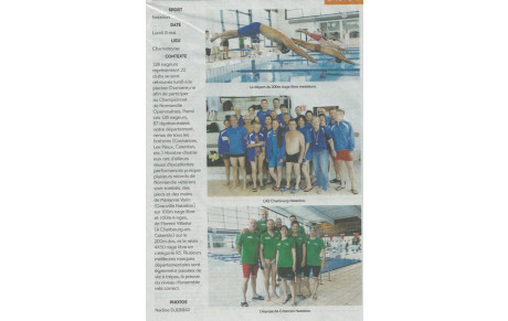 Article de Presse - Championnat de Normandie Maitres - Cherbourg