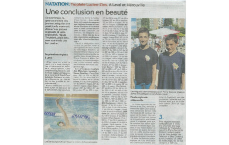 Article de Presse Trophée Lucien - Zins