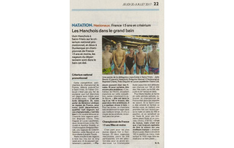 Article de presse - Nationaux France 15 ans