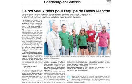 Article de presse - Défis pour Bérénice - Ouest France 14 07 17