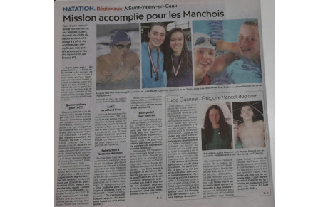 Article de presse - Mission accomplie pour les manchois