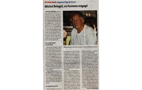 Décès de Michel BRIEGEL
