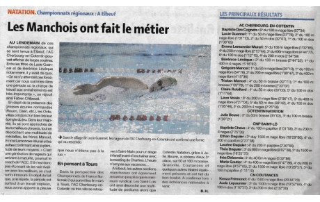 Article de Presse - Championnats Régionnaux Elbeuf