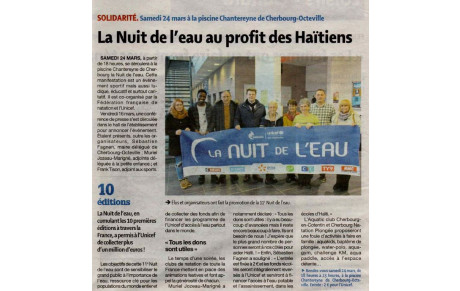 Article de presse - La nuit de l'eau