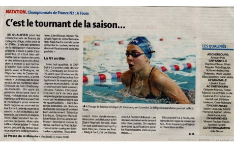 Article de Presse - Championnats de France N2 - Tours