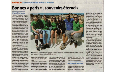 Article de presse - Bonnes perfs souvenirs éternels
