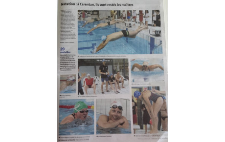 Article de Presse - Championnats de la Manche Open Maitres - Carentan