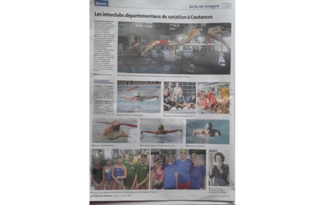Les interclubs départementaux de natation à Coutances