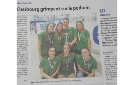 Les filles de l'ACC montent sur le podium
