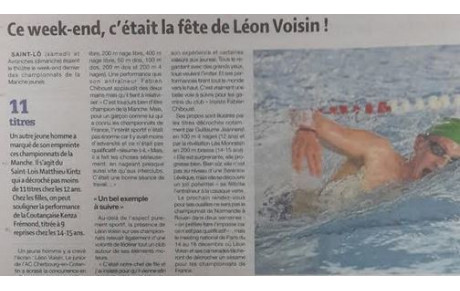 Ce week-end c'etait la fete de Leon Voisin !