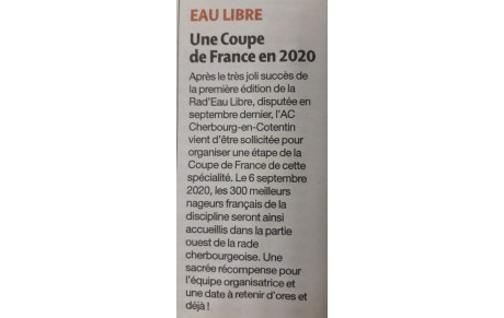 Lu dans la presse : Une coupe de France en 2020