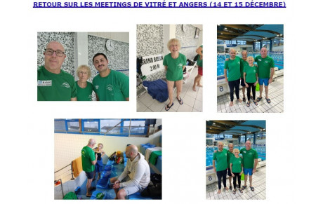 Meetings de vitré et angers,  le 14 et 15 décembre 2024 !